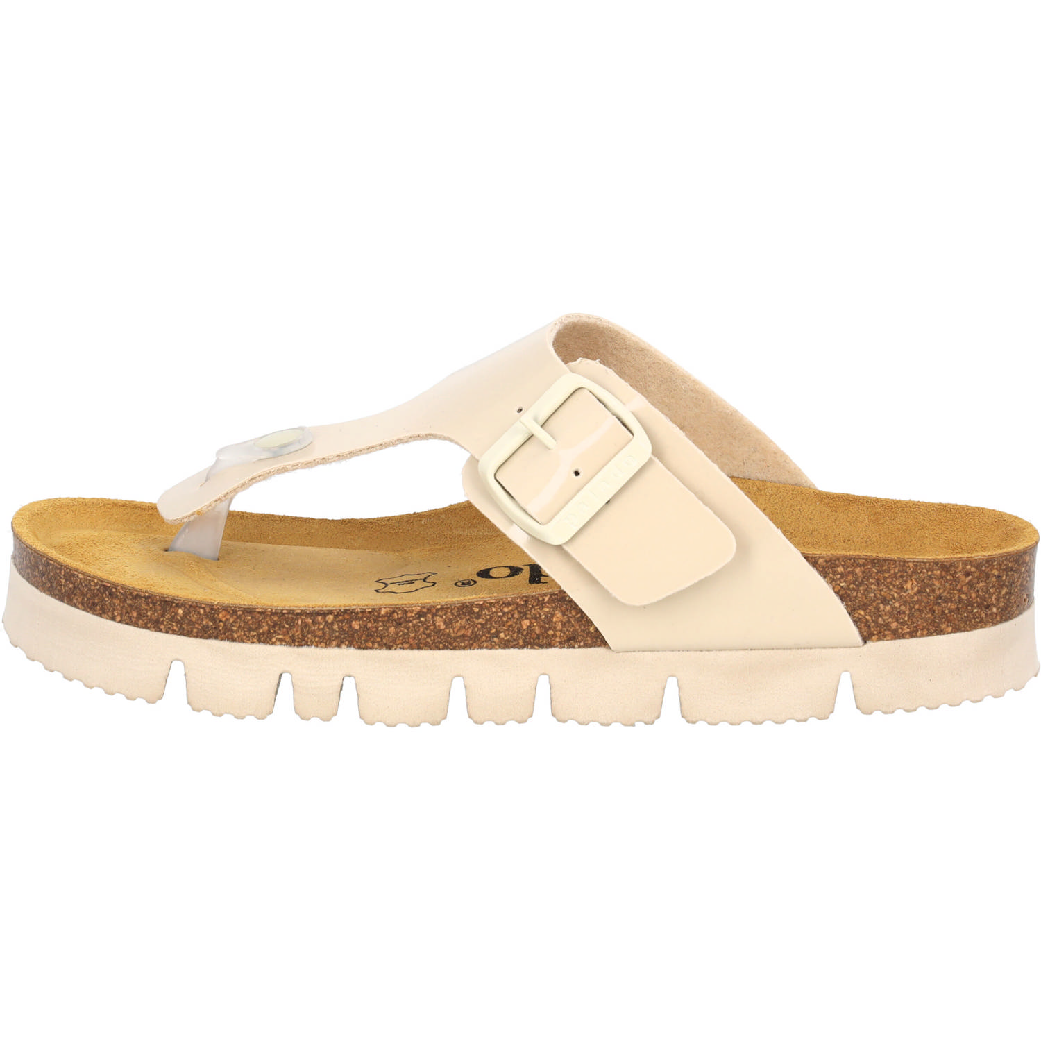Palado Kos PL Lack, Zehentrenner, Damen, Beige