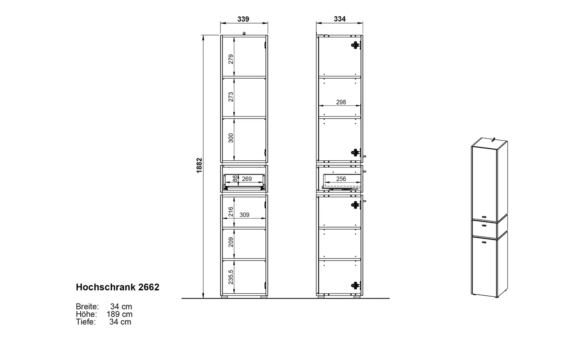 Hochschrank