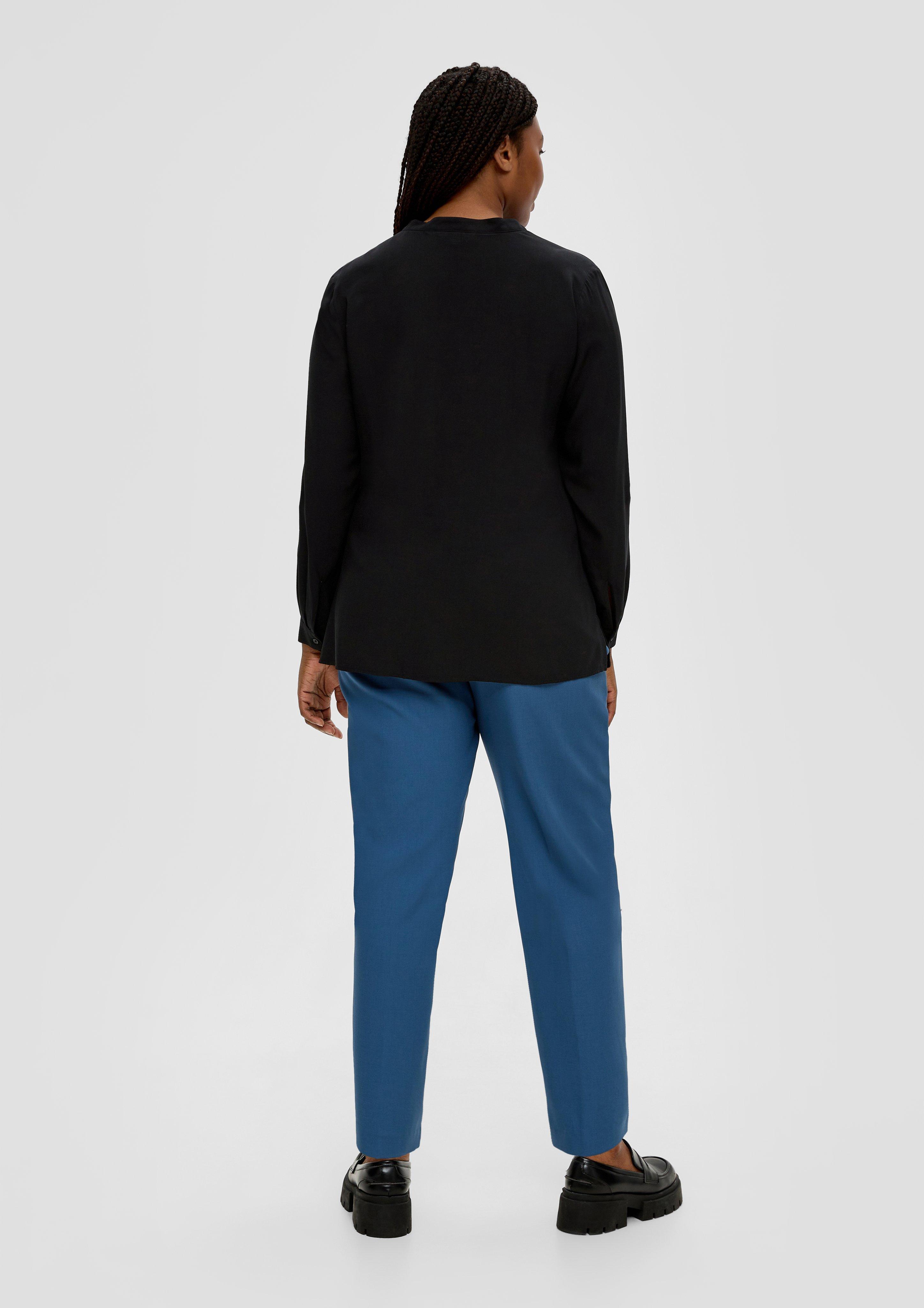 Viskosebluse mit Tunika-Ausschnitt  2136039-9999