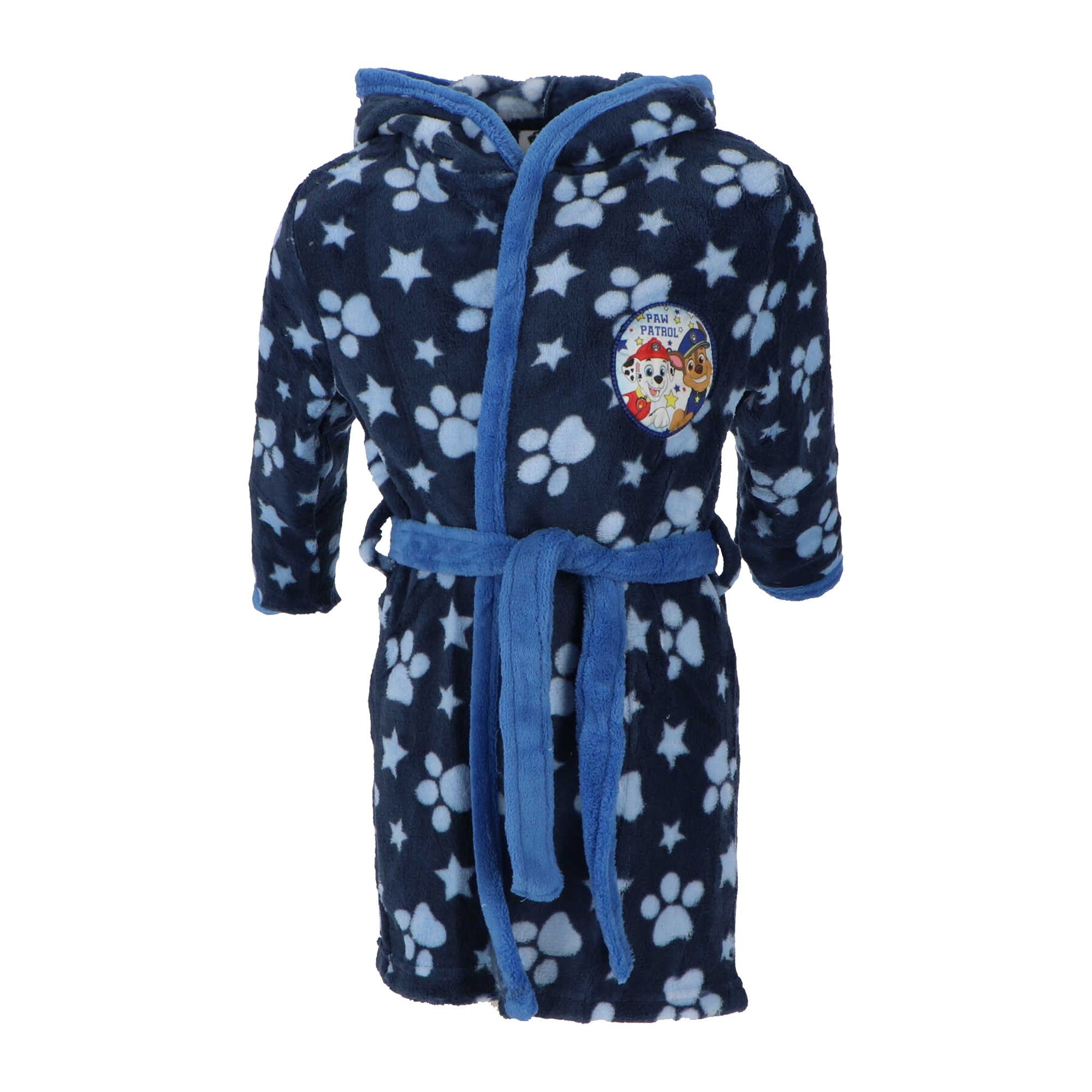 PAW PATROL Kinderbademantel Paw Patrol Jungen Bademantel, blau, Gr. 98/104 - 122/128