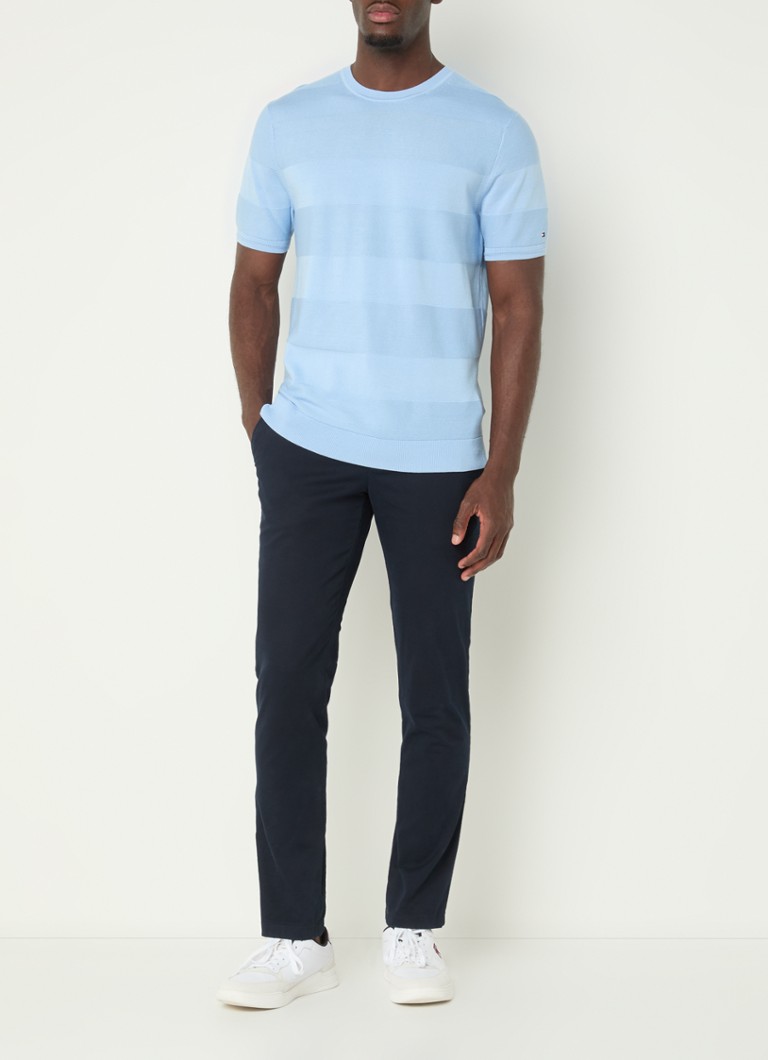 Tricou cu nervuri Tommy Hilfiger