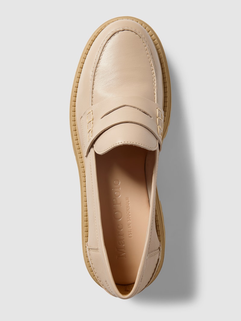 Penny-Loafer mit hohem Absatz Modell 'ALAMA' in sand