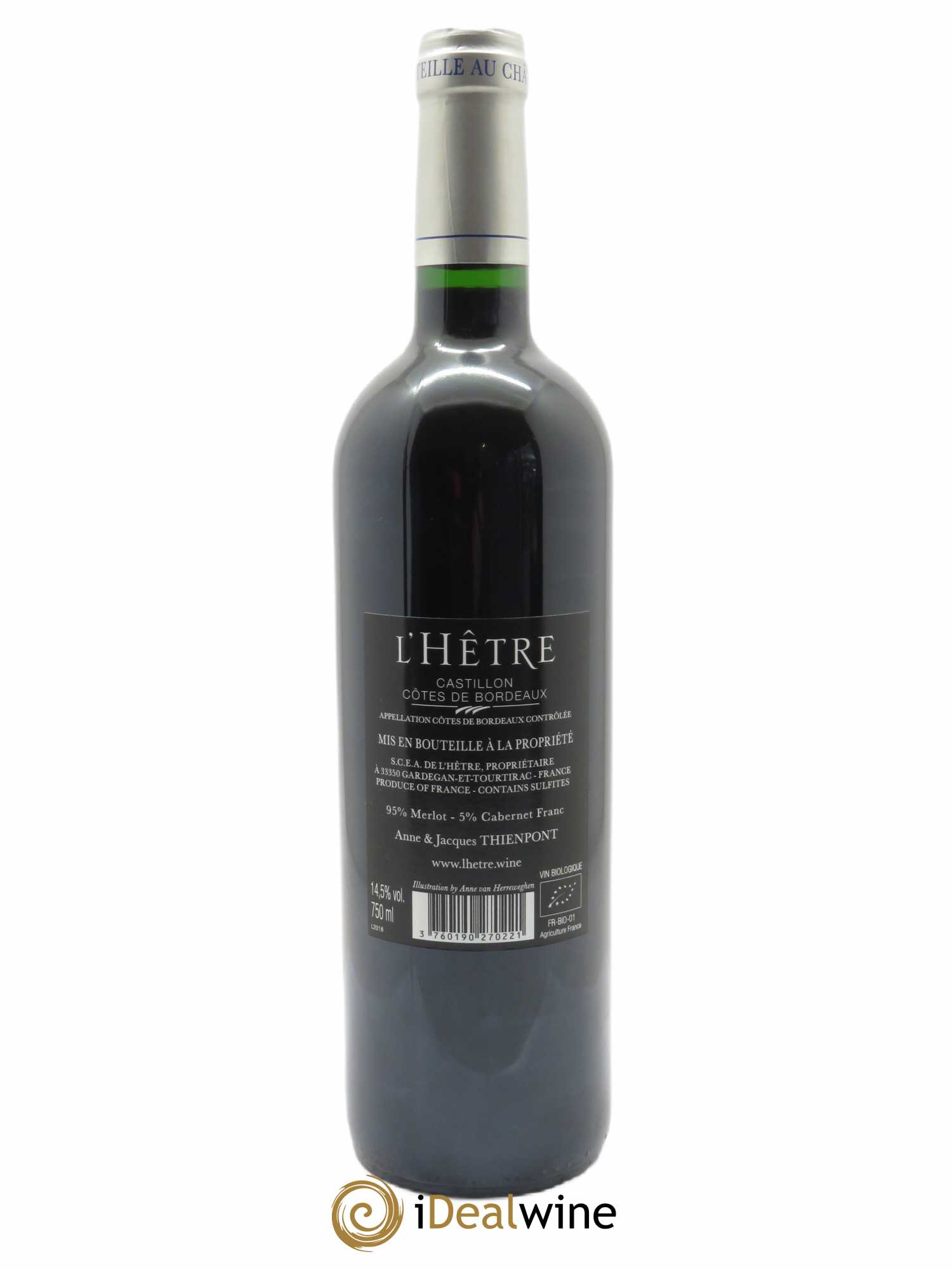 L'Hêtre  2018 - Lot de 1 Bouteille