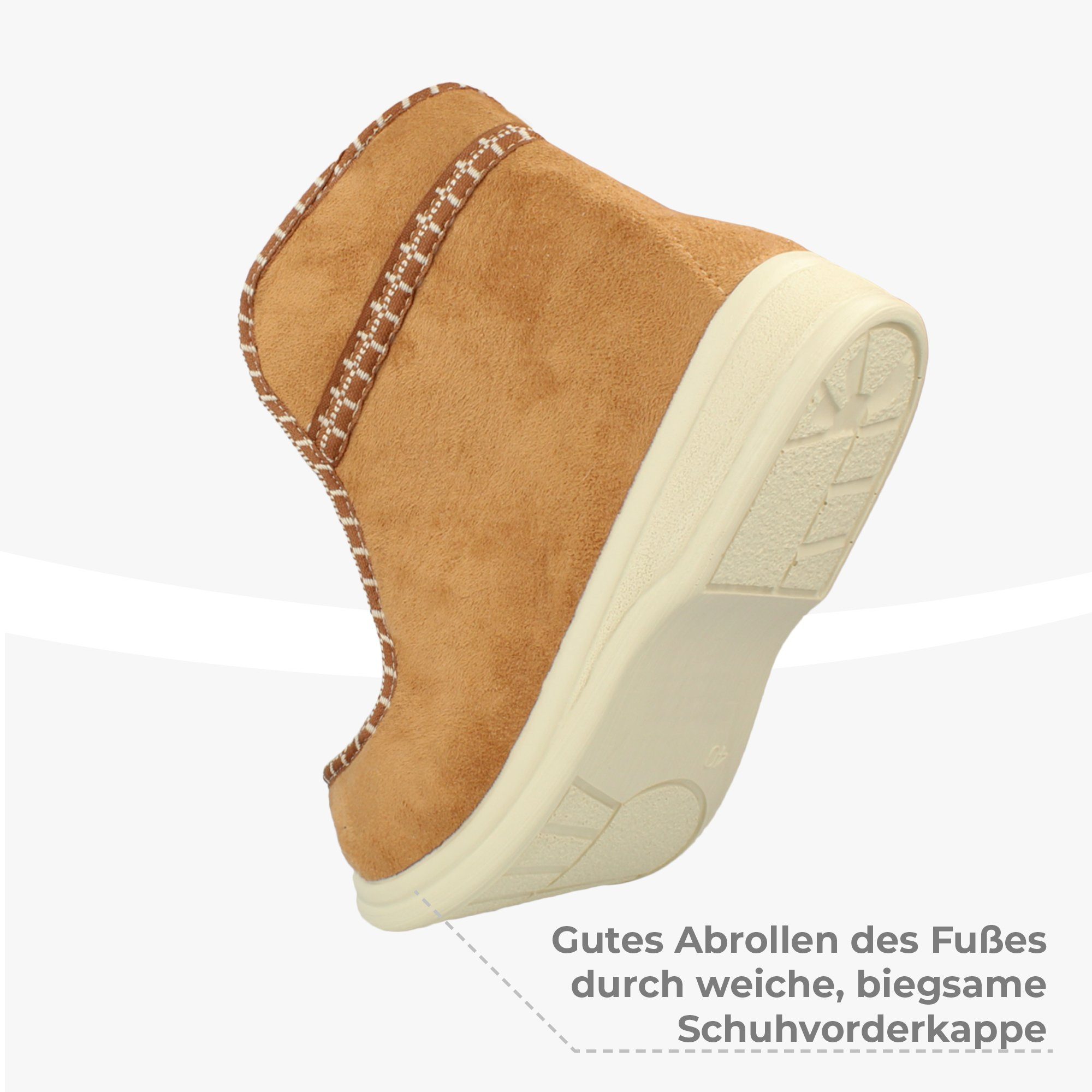 filsko filsko Winter HausSchuhe Hüttenschuh mit Schafwolle gefüttert Hausschuh