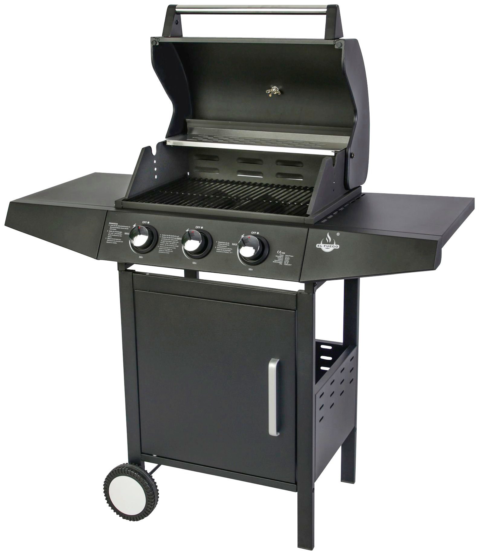 El Fuego Gasgrill San Angelo, BxTxH: 110x53x102 cm