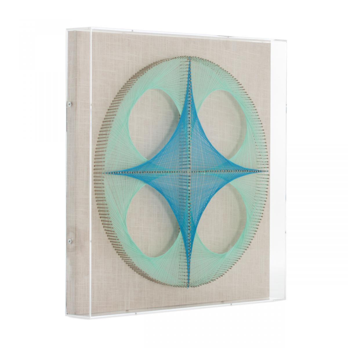 Kayoom Faden-Wandbild Clover 45cm x 45cm