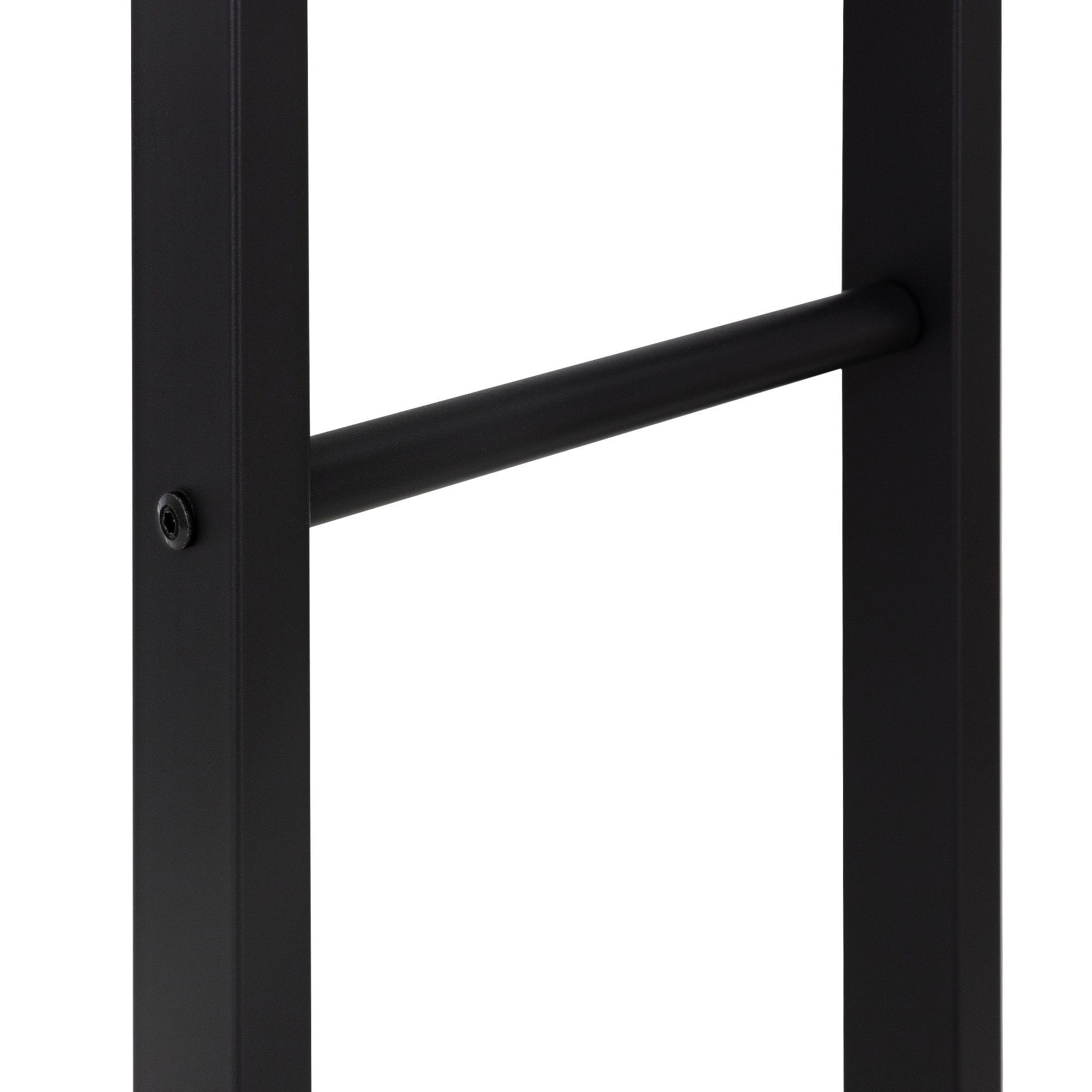 ML-DESIGN Kaminholzregal Brennholzregal Holzaufbewahrung Kaminholzständer Kaminholzhalter, BxTxH:60x25x100 cm, Schwarz 60x100x25cm rechteckig Metall Innen/Außen für Kamin/Ofen