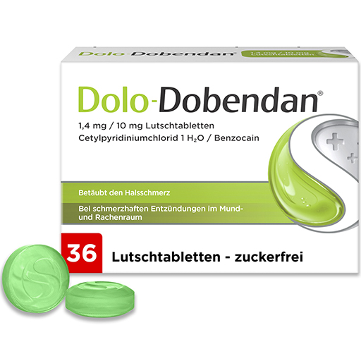 DOLO-DOBENDAN 1,4 mg/10 mg Lutschtabletten  36 St  Lutschtabletten