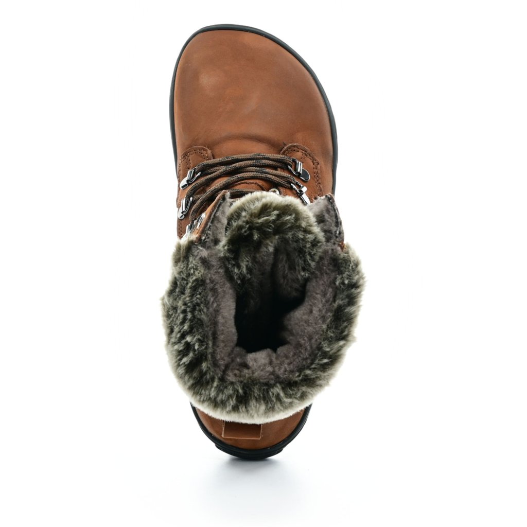 Koel4kids Levi Tex Lambswool Chocolate Winterbarfußstiefeletten