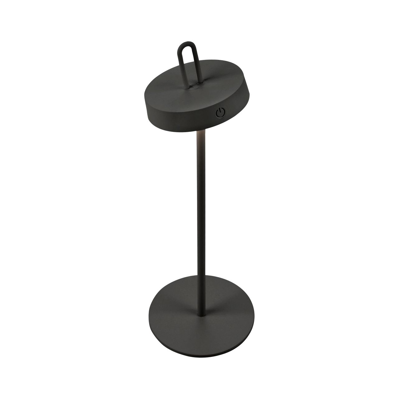 JUST LIGHT Akku Tischleuchte AMAG, 1x LED-Board/1,50Watt/2700Kelvin, IP44, Schwarz
