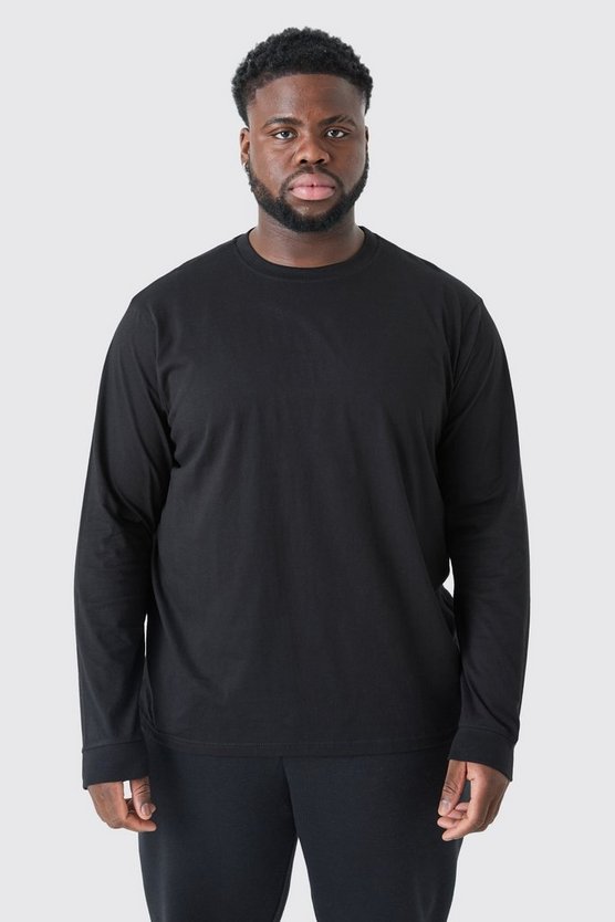 Plus Long Sleeve Crew Neck T-shirt