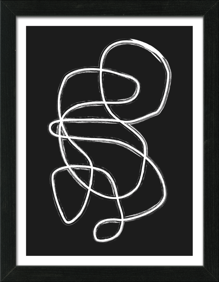 Kunstdruck Lines and Shapes I 55 x 75 cm
