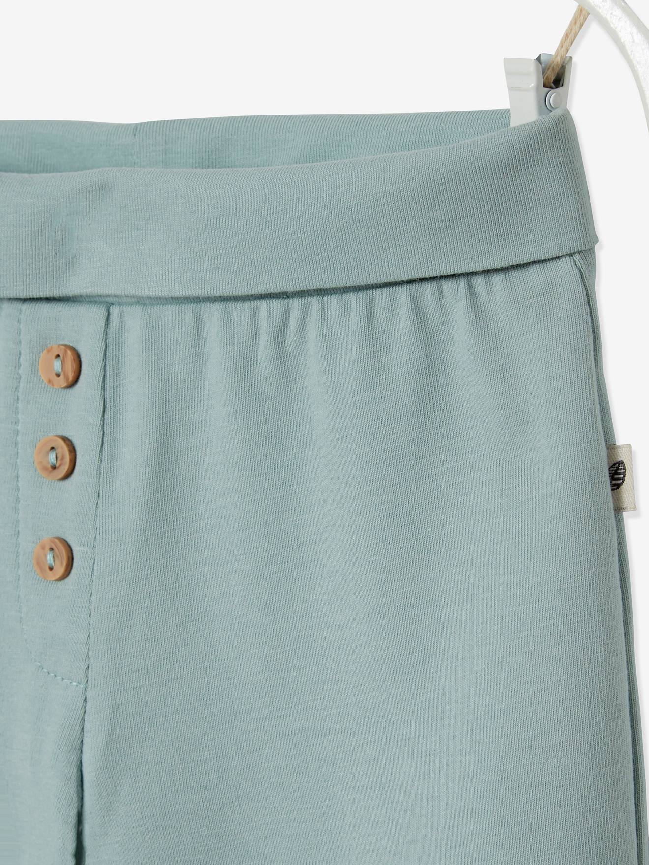 Legging bébé en maille coton stretch vert clair
