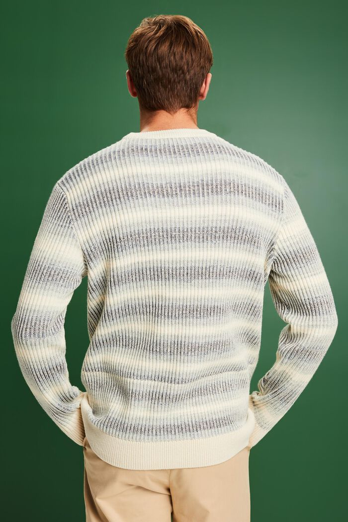 Rundhals-Pullover aus Rippstrick