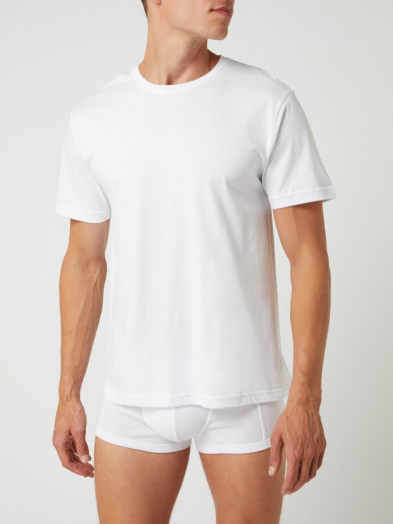 T-Shirt aus Baumwolle im 2er-Pack in weiß