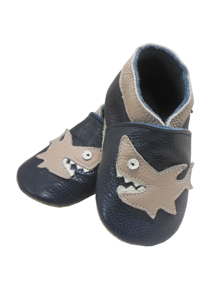 Yalion Leder-Krabbelschuhe 