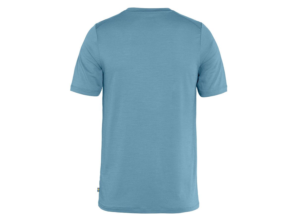 Fjällräven Abisko Wool Logo SS Dawn Blue Herren T-Shirt
