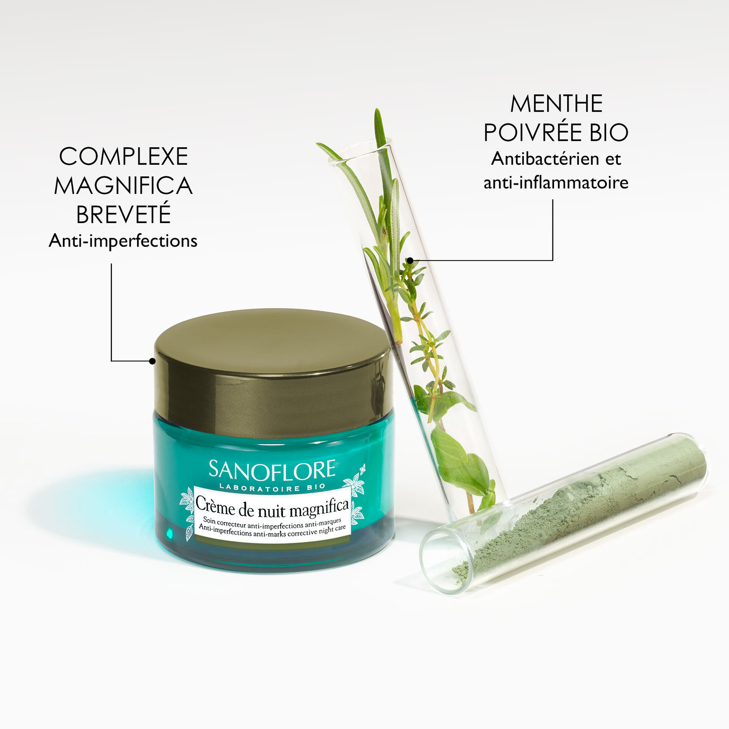 Sanoflore Crème de Nuit Magnifica Soin Perfecteur de Peau 50 ml