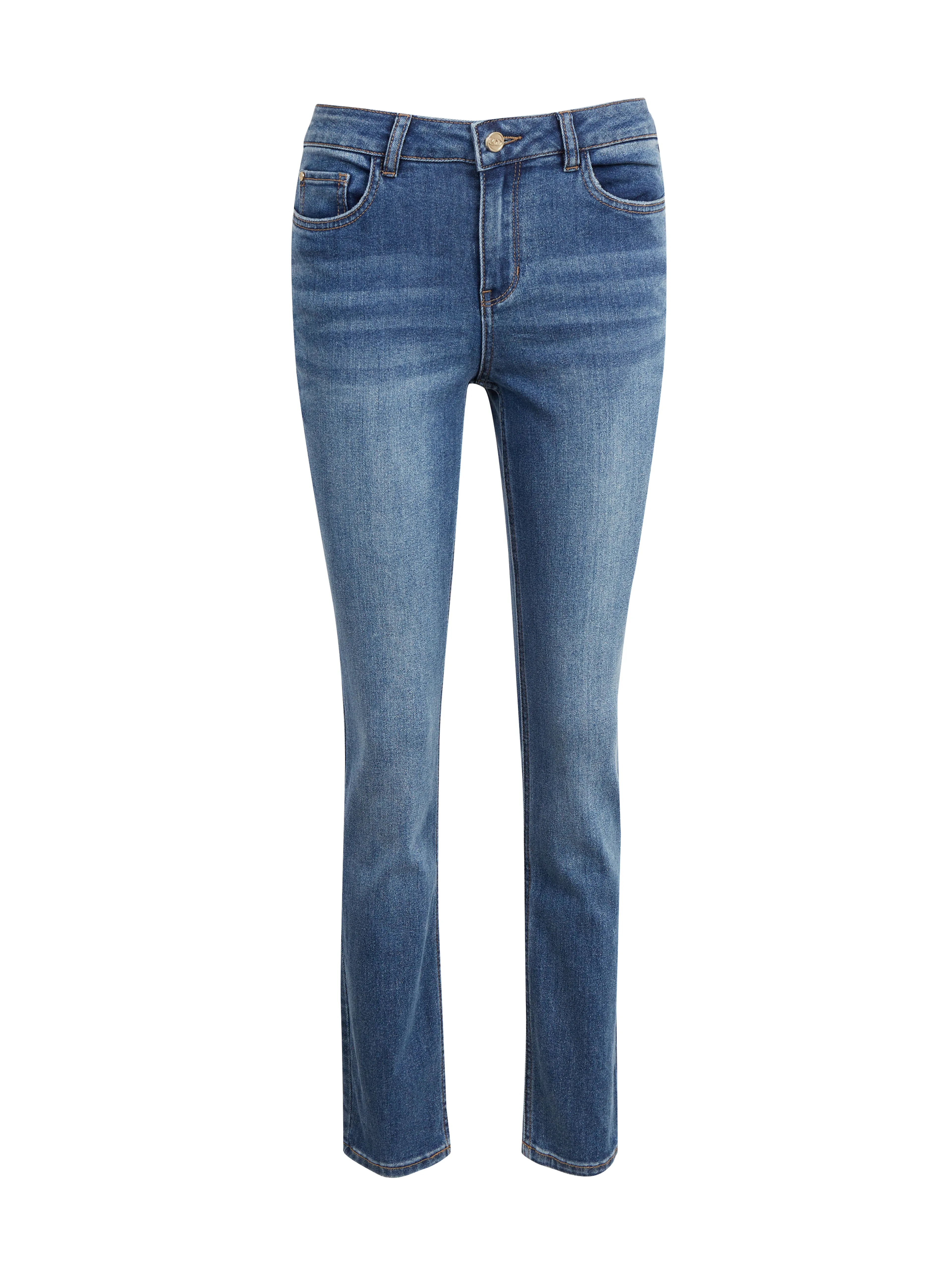 Blaue Damen-Slim-Fit-Jeans ORSAY