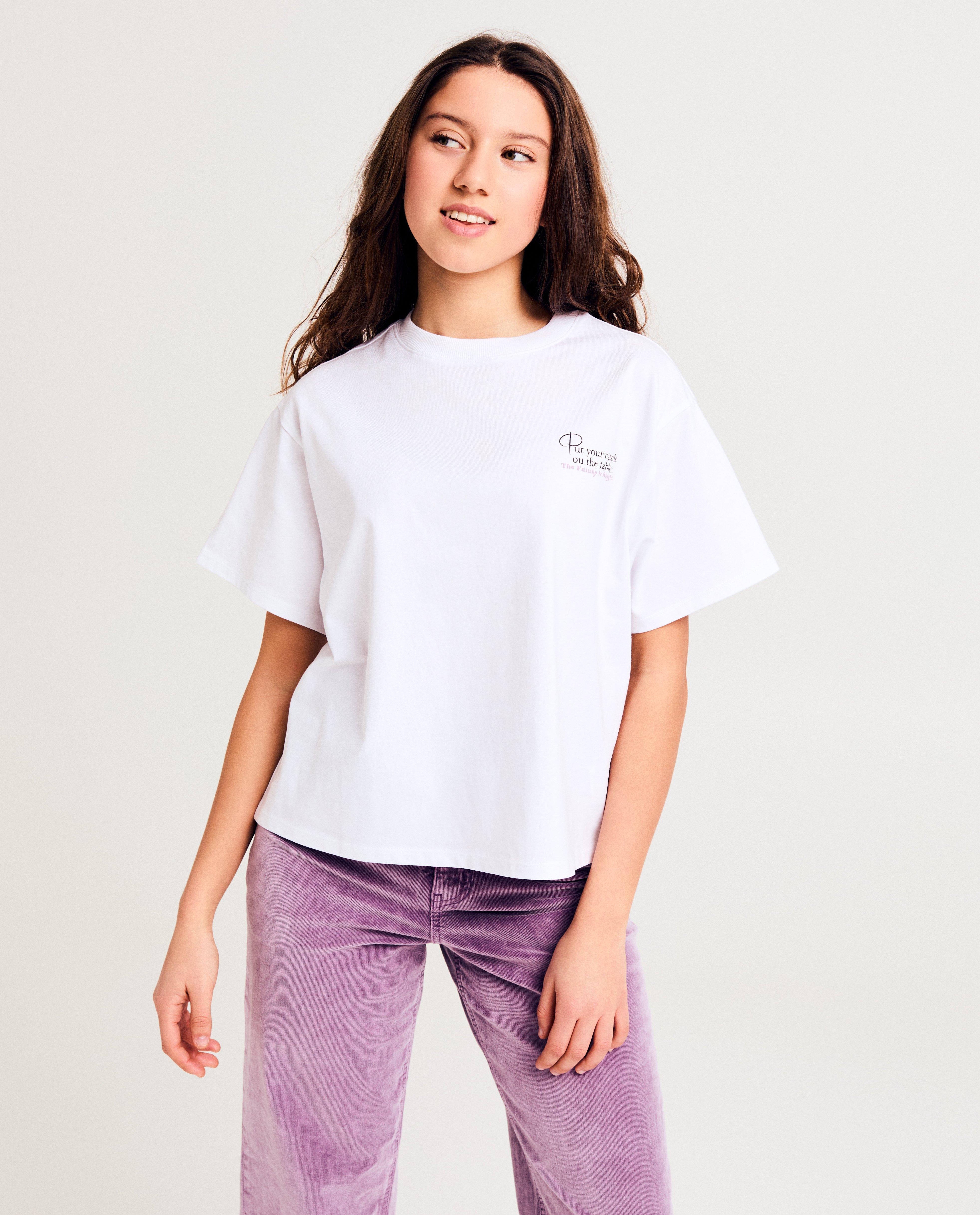 Tricou Groggy cu imprimeu pe spate alb