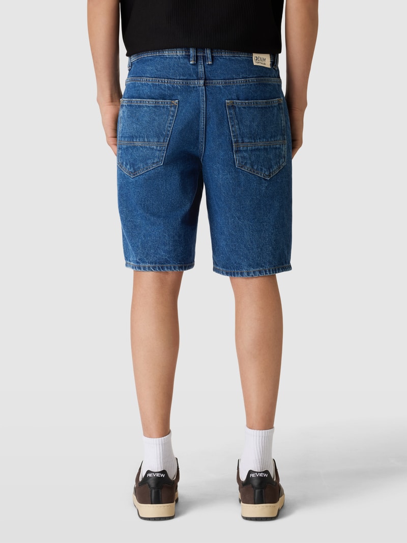Loose Fit Jeansshorts im Destroyed-Look in jeans
