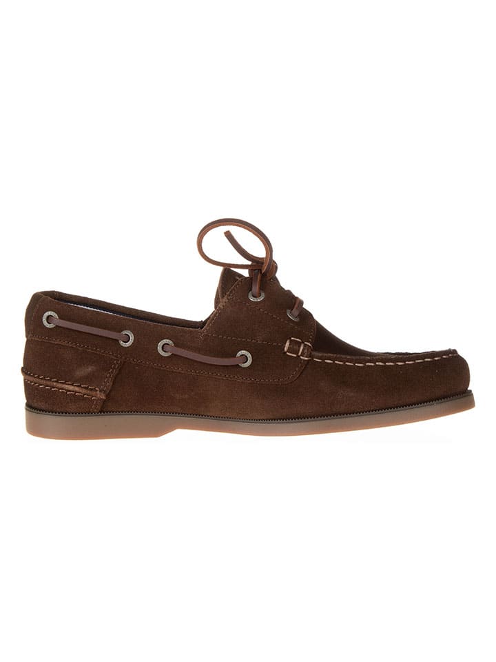 Tommy Hilfiger Shoes Leder-Mokassins  in Braun günstig kaufen