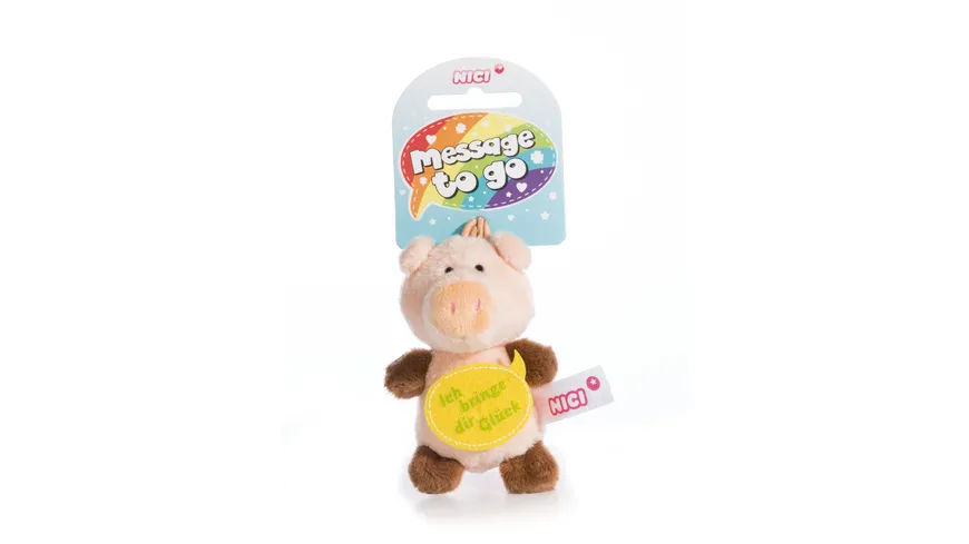 NICI Schwein Ich bringe dir Glück 8cm mit Loop