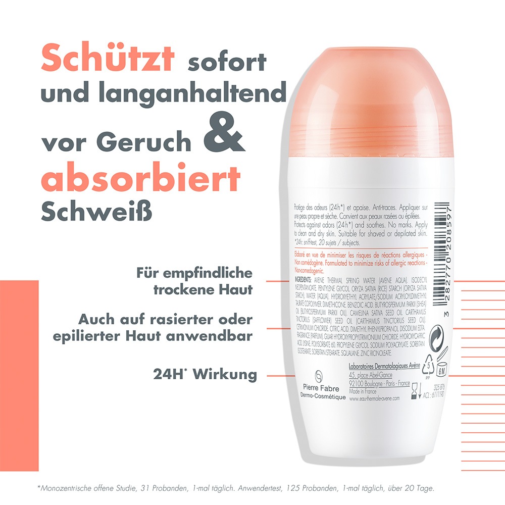 AVENE Body Deodorant mit 24h Wirkung