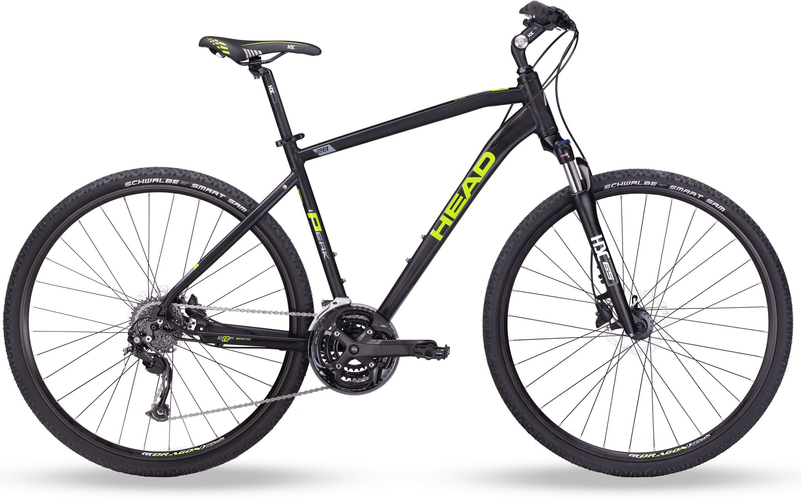 Head Crossrad I-Peak II, 27 Gang S-Ride RDM300 Schaltwerk, Kettenschaltung