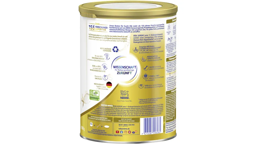 Nestlé Beba Supreme Junior 1+ Kindergetränk 800 g