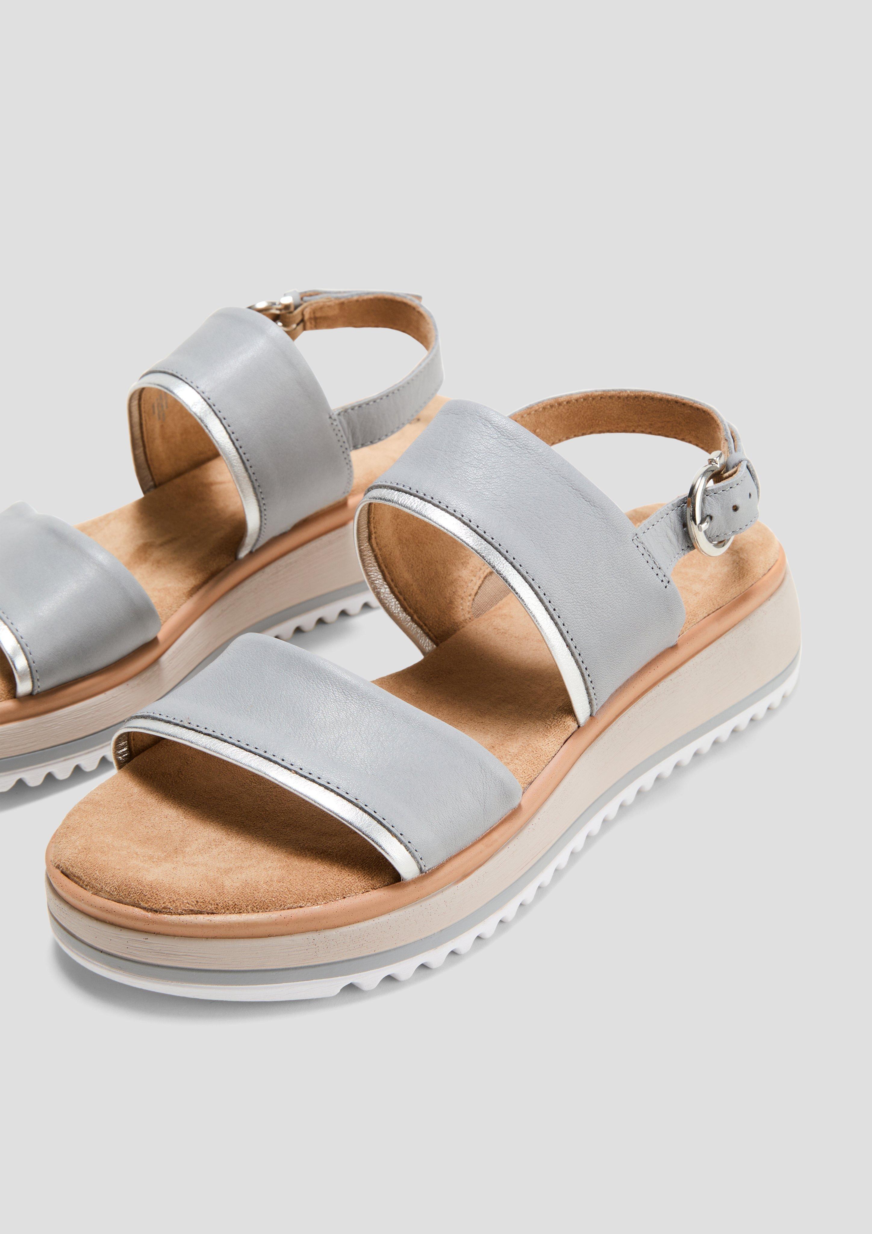 Sandalen mit Lederriemen  6009147-804