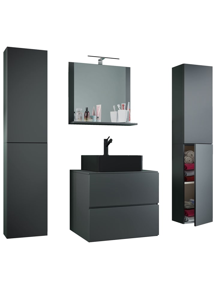 ebuy24 Badmöbelset LendasXLBL anthrazit anthrazit 127 x 52 cm günstig kaufen onesize