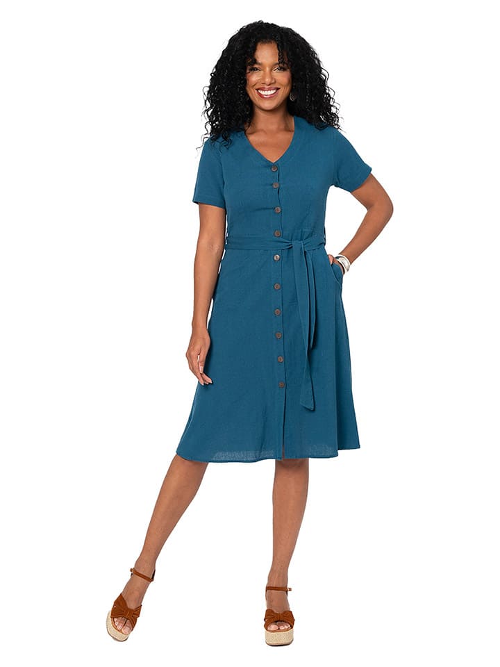 Aller Simplement Kleid in Blau günstig kaufen