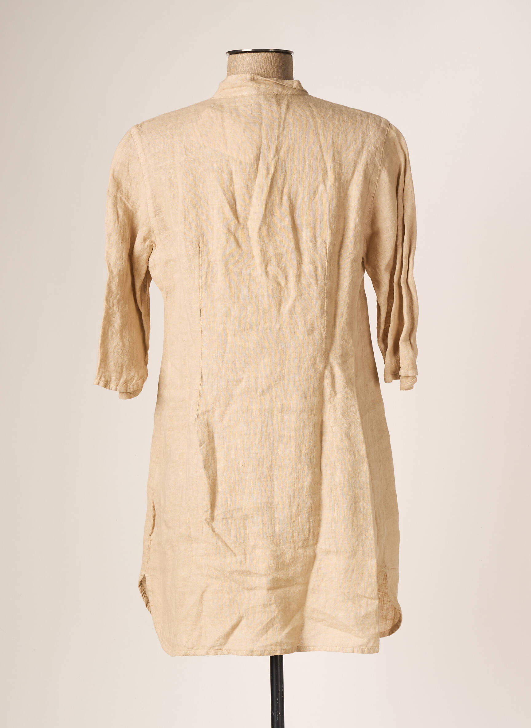 La Fabbrica Del Lino Tuniquemanchelongue Femme couleur beige