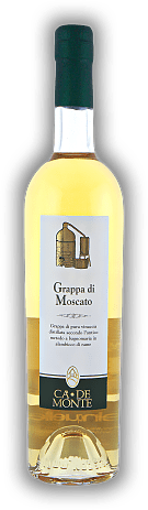 Ca de Monte Grappa di Moscato Barrique Ca de Monte Grappa di Moscato Barrique  0,7	 Liter - Vol 40%
