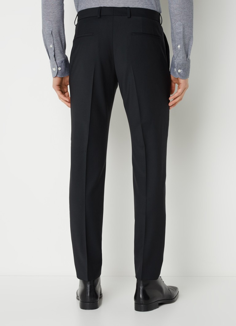 Pantaloni Strelson Flex Cross Mercer Slim Fit din amestec de lână