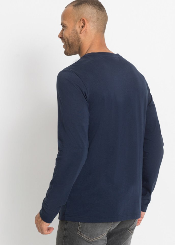 Langarmshirt mit Komfortschnitt (2er Pack)