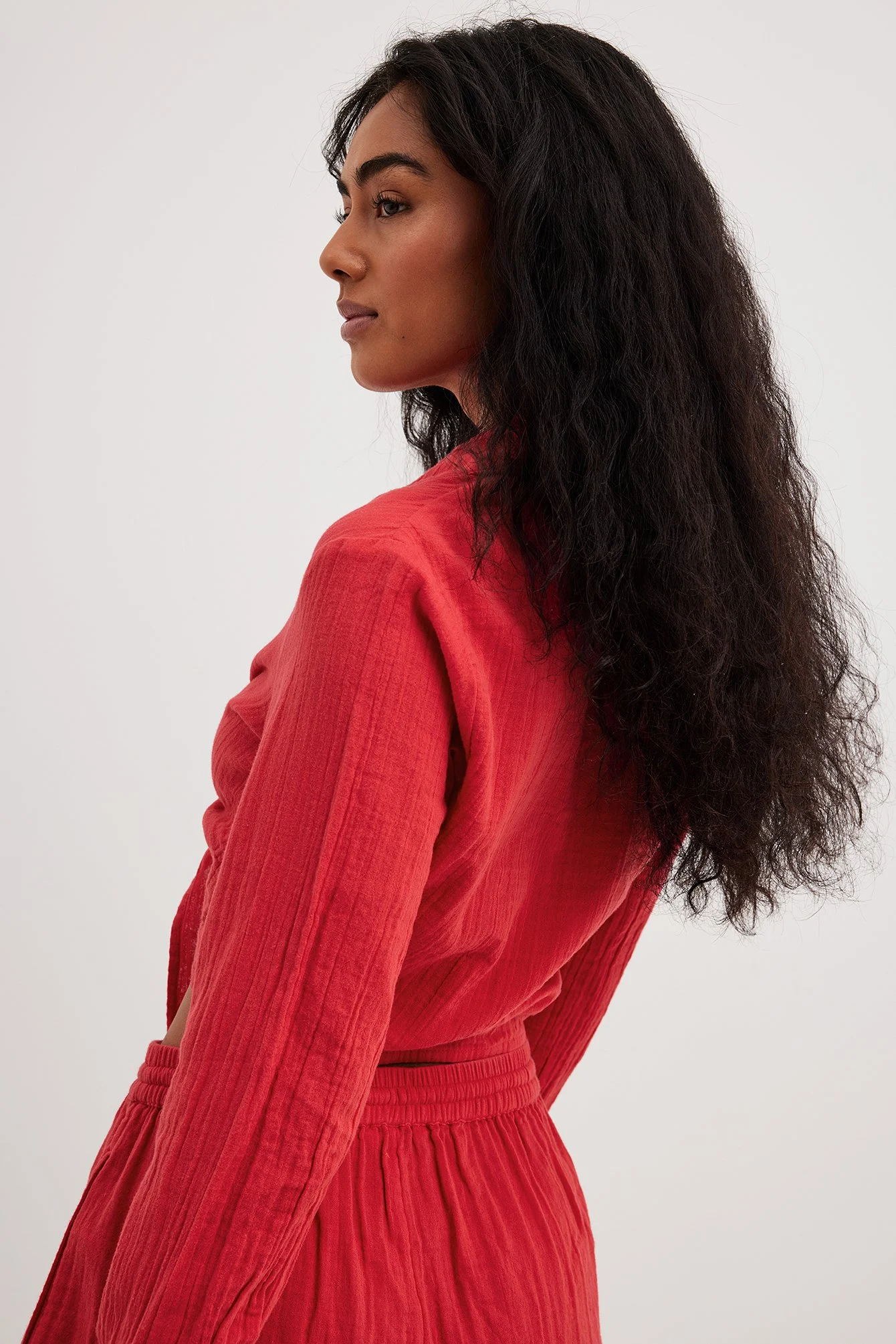 Bluse mit Krawattenkragen