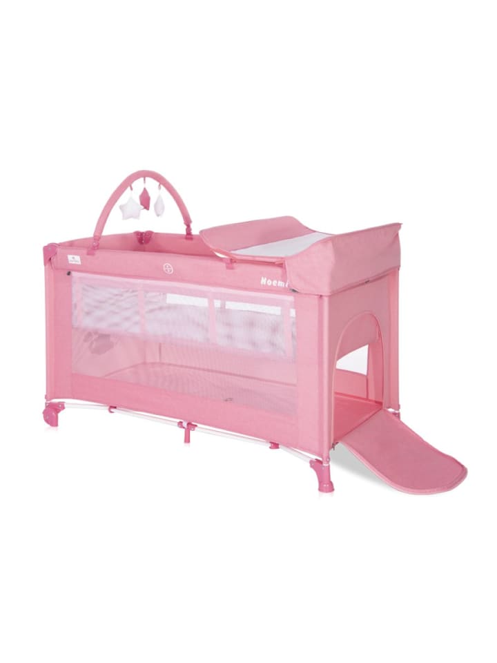 Lorelli Reisebett Noemi 2 Ebenen in rosa günstig kaufen 60x120 cm