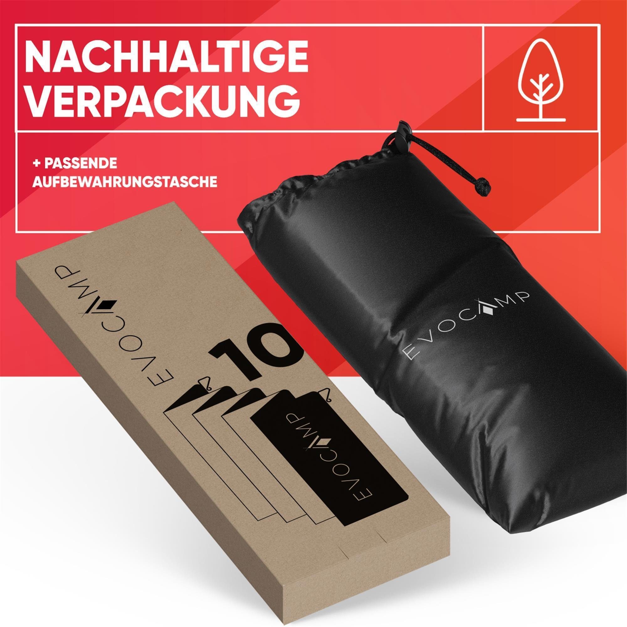 EVOCAMP Gaskocher Windschutz faltbar in 3 Größen inklusive Tasche, Windfang für Outdoor