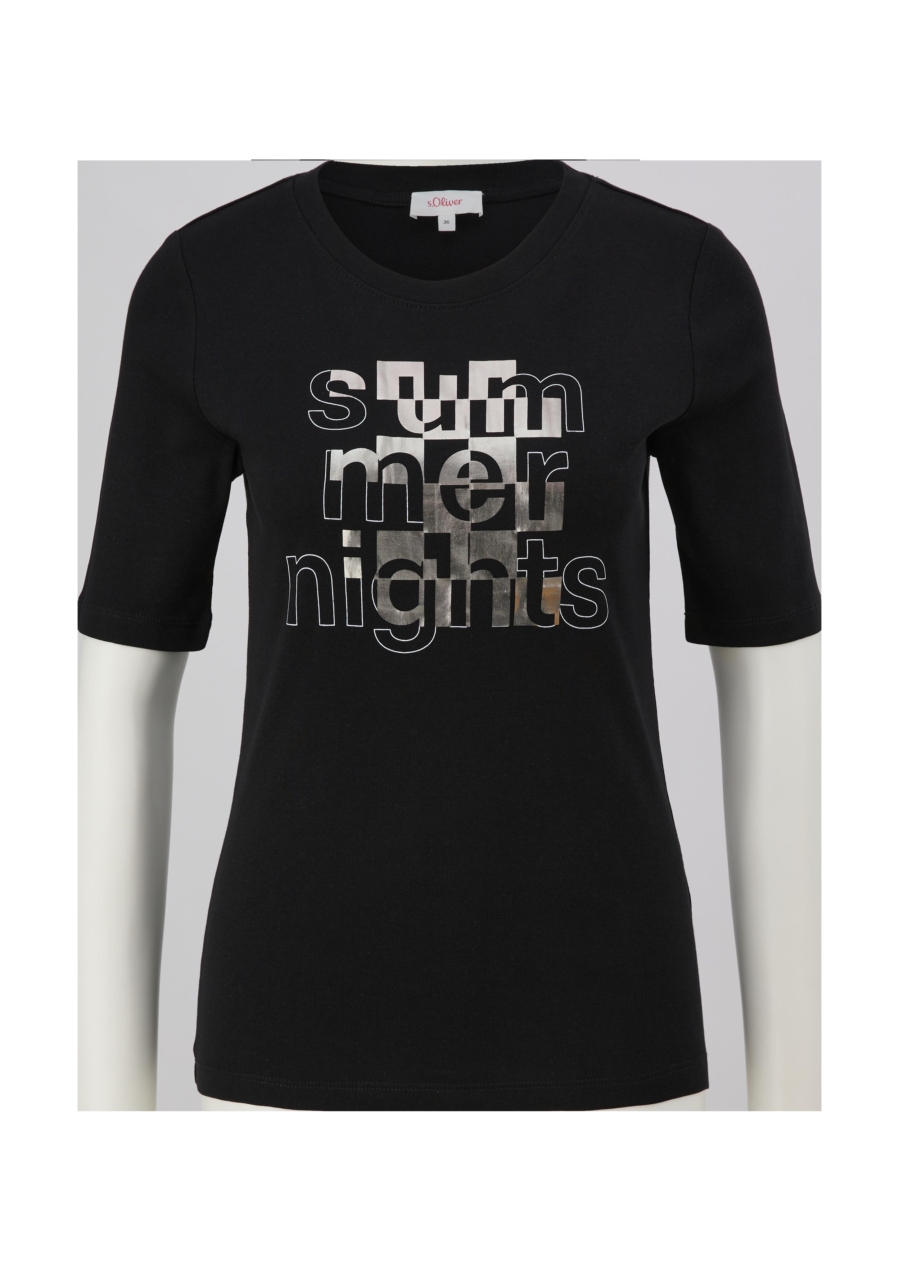 Baumwollshirt mit Frontprint  2132767-99D0