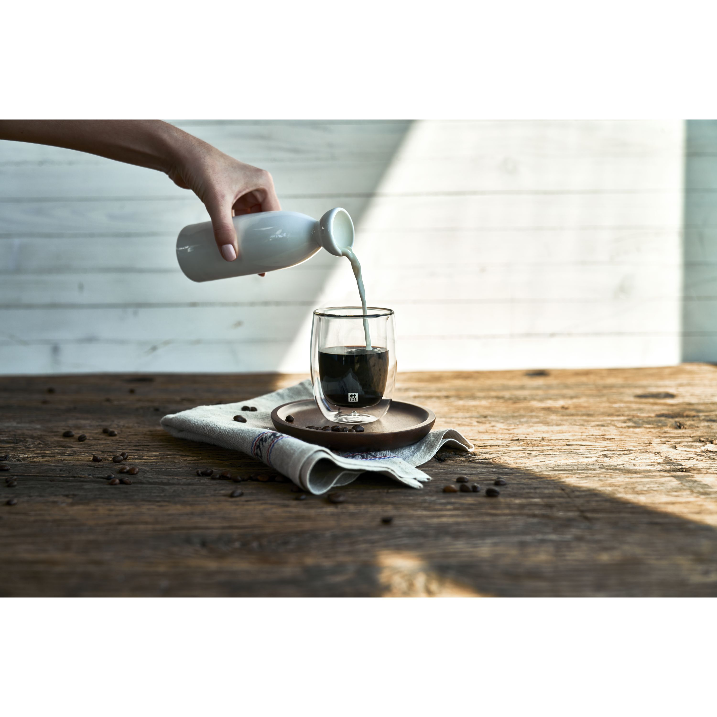 Doppelwandiges Kaffeeglas 200 ml / 2-tlg