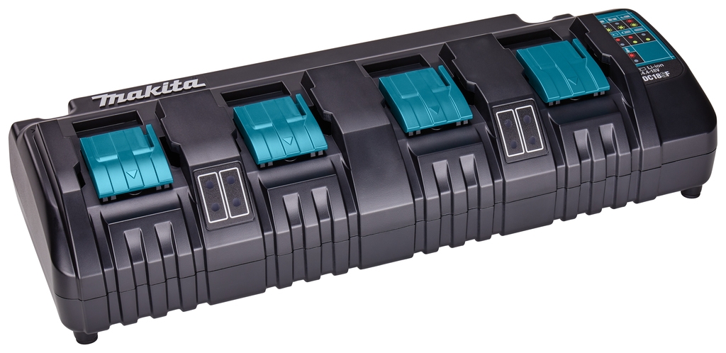 Acessórios Makita 196426-3 DC18SF Carregador múltiplo de 4 portas para LXT 14,4 - 18 Volts