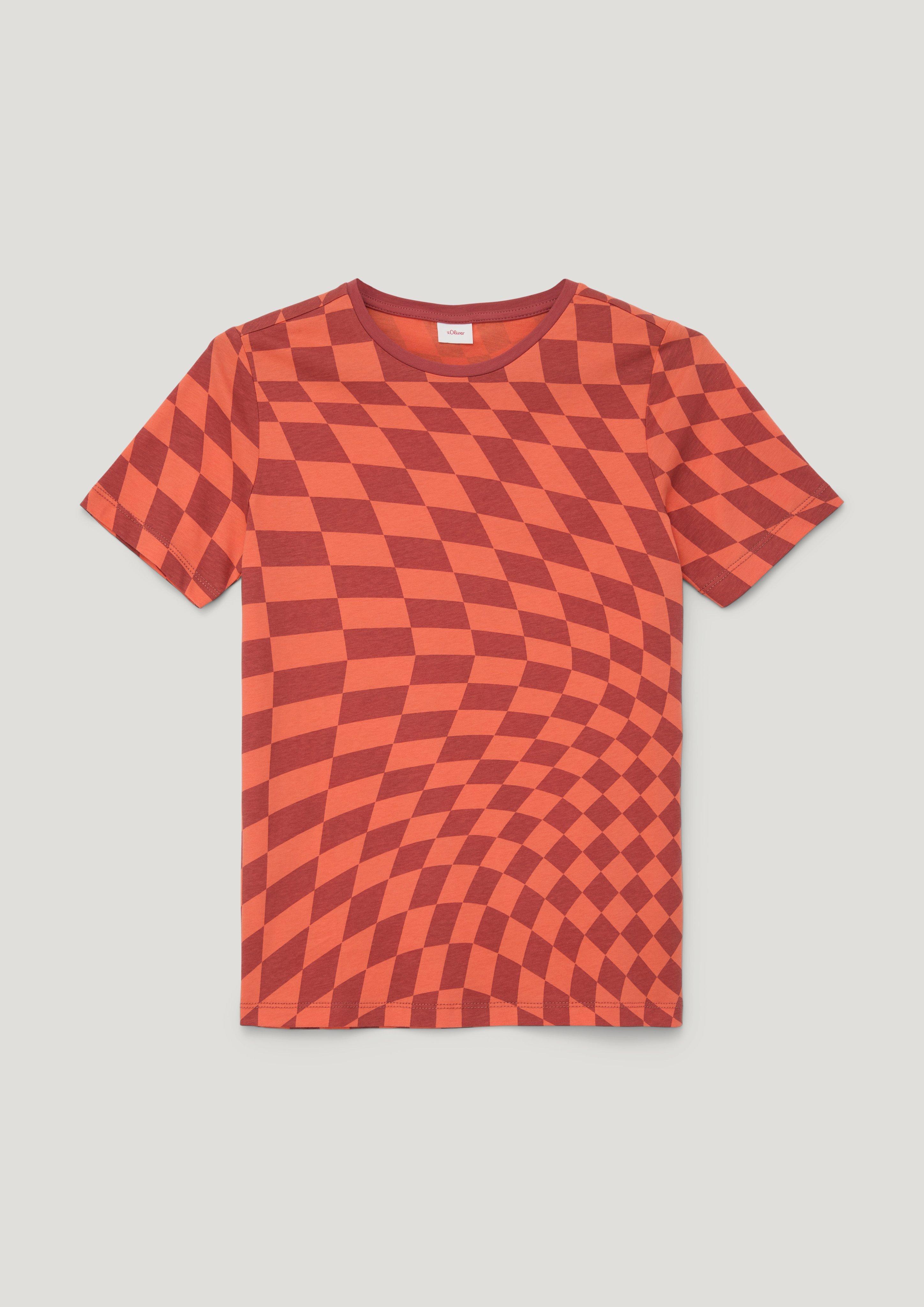 Jerseyshirt mit Allover-Print  2130536-23A4