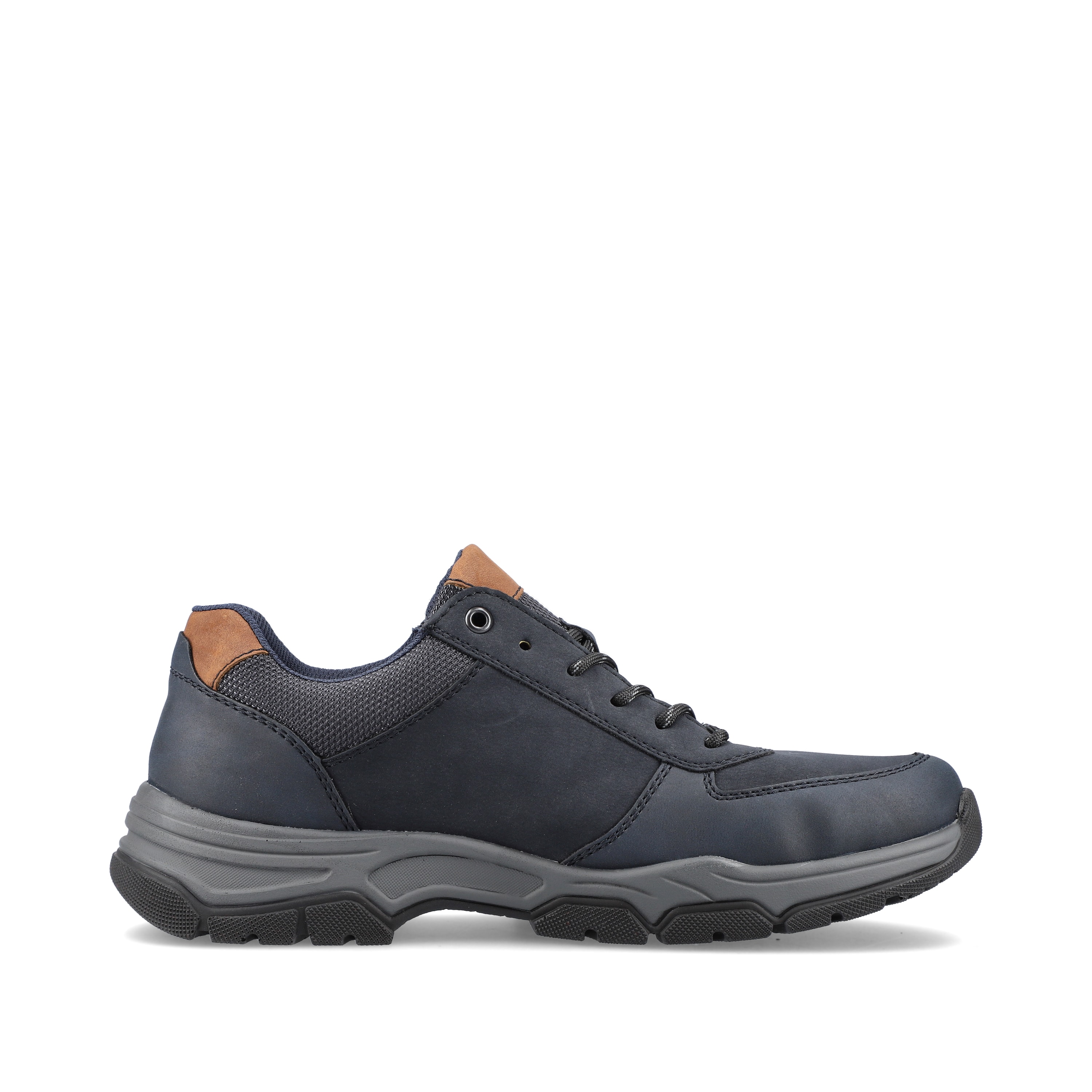 Rieker Herren Schnürschuhe blau-braun