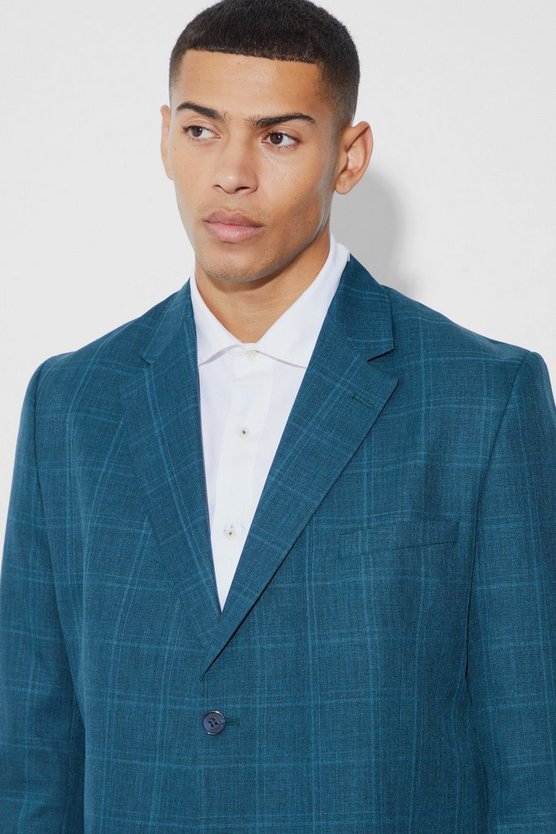 Kastiger karierter Oversize Blazer