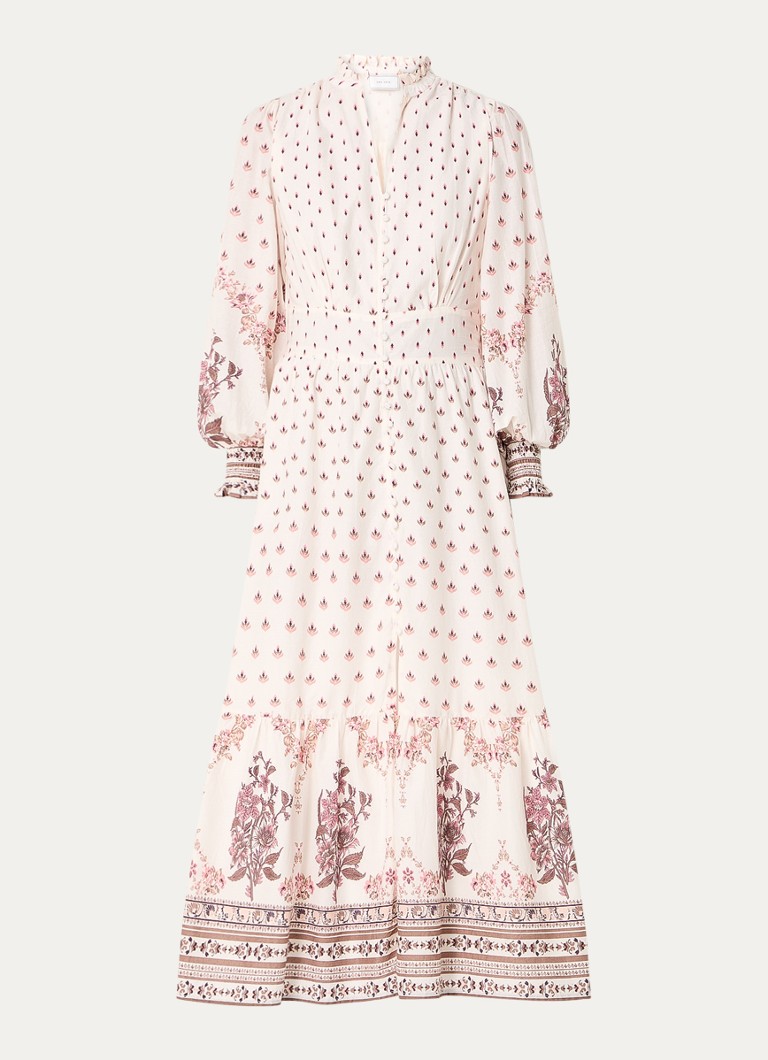 Rochie maxi cu imprimeu floral Anabel Neo Noir, bluză și imprimeu floral