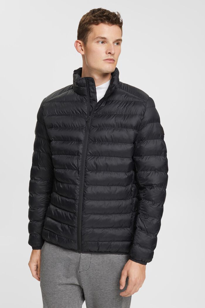 Steppjacke mit hohem Kragen