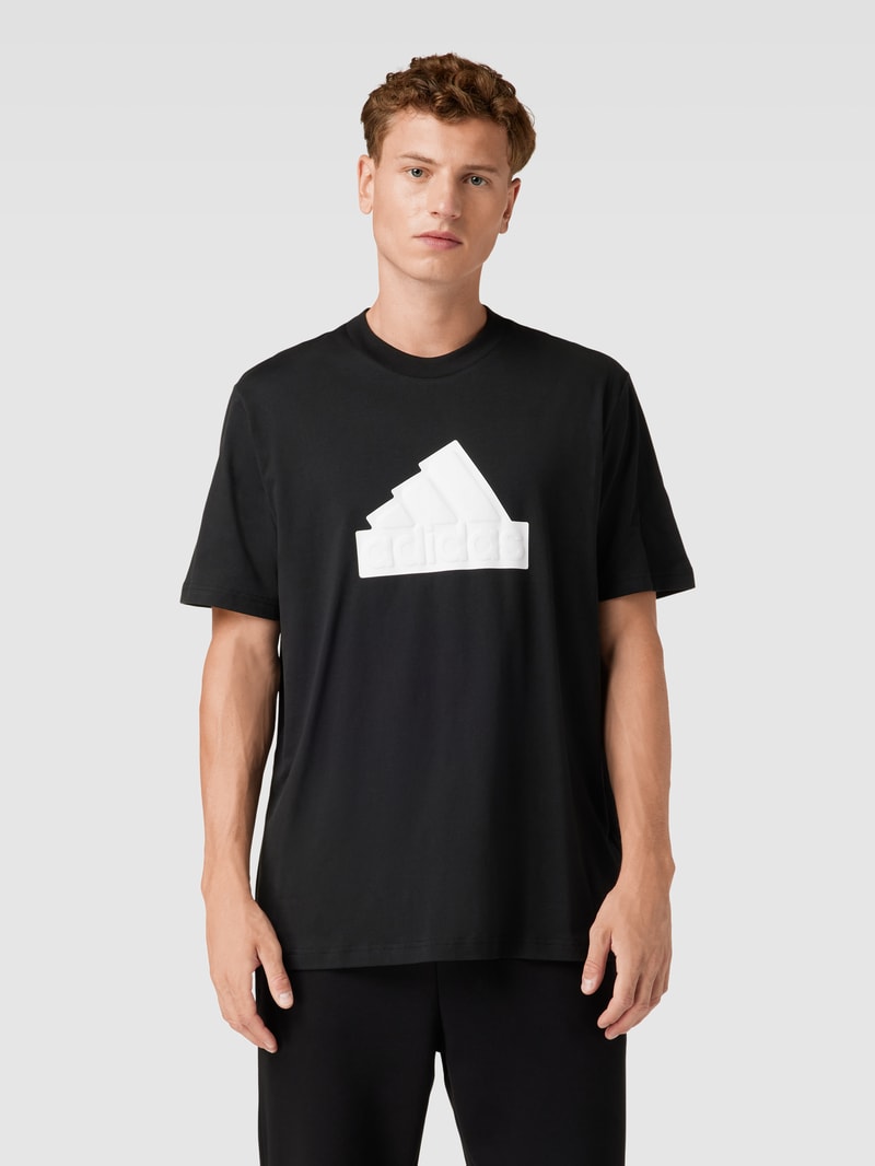 Oversized T-Shirt aus reiner Baumwolle in schwarz