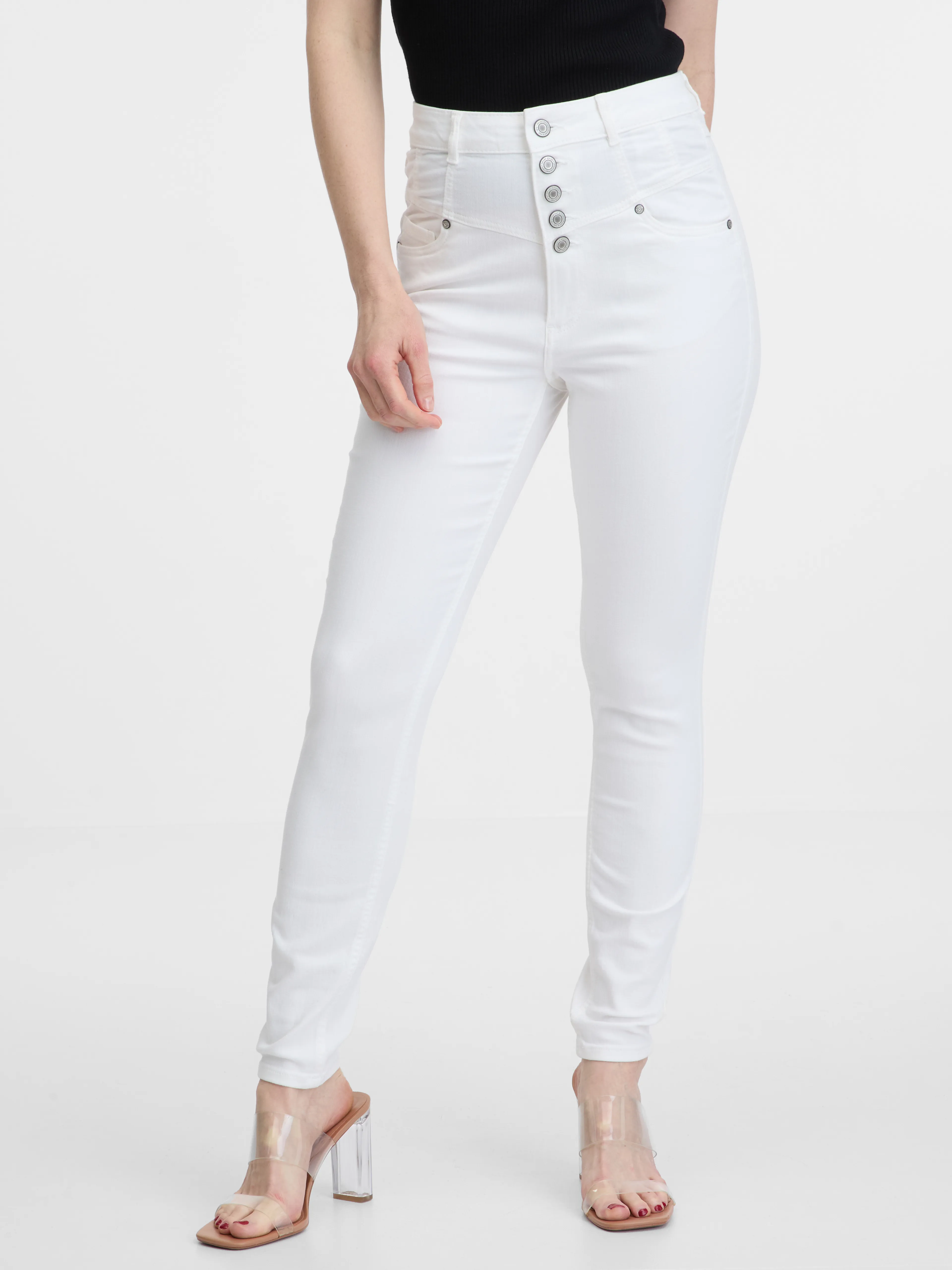 Weiße Skinny Fit Jeans für Damen ORSAY
